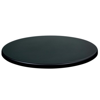 Tablero de mesa Werzalit WER-UNIART, Negro 3190, 107 cms de diámetro