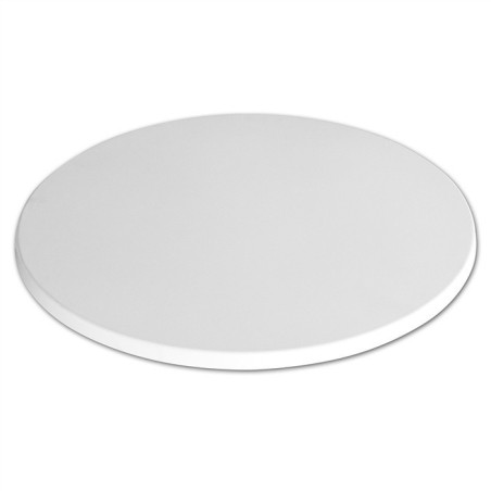 Tablero de mesa Werzalit WER-UNIART, Blanco 3101, 60 cms de diámetro