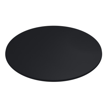 Tablero de mesa COMPACTO, 12 mm. de espesor, Negro 3190, Tavilo, 69 cms de diámetro