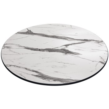 Tablero de mesa COMPACTO, 12 mm. de espesor, Mármol Ayfon 5657, Tavilo, 69 cms de diámetro