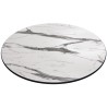 Tablero de mesa COMPACTO, 12 mm. de espesor, Mármol Ayfon 5657, Tavilo, 69 cms de diámetro