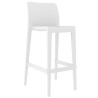 Taburete LITORAL, apilable, polipropileno blanco