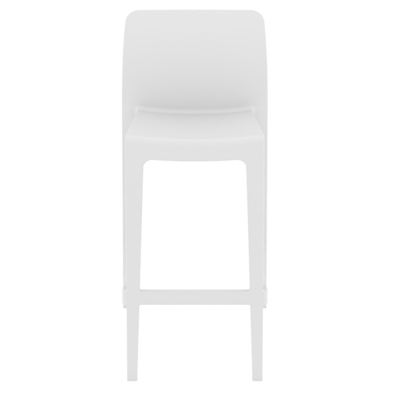 Taburete LITORAL, apilable, polipropileno blanco-0