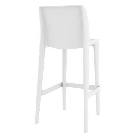 Taburete LITORAL, apilable, polipropileno blanco-1