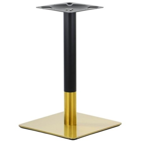 Base de mesa VERSALLES NEW 72 CUDO, dorada y negra, 45 x 45 cms, altura 72 cms