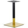 Base de mesa VERSALLES NEW 72 CUDO, dorada y negra, 45 x 45 cms, altura 72 cms