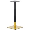 Base de mesa VERSALLES NEW 110 CUDO, alta, dorada y negra, 45 x 45 cms, altura 110 cms