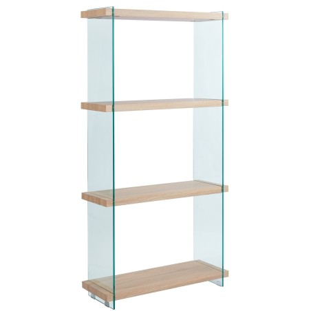 Estantería OSIRIS NEW, madera, cristal templado, 84x30x165 cms