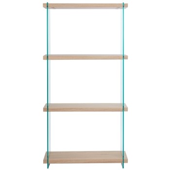 Estantería OSIRIS NEW, madera, cristal templado, 84x30x165 cms 2