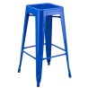 Taburete TOL EK LIMITED, acero, azul