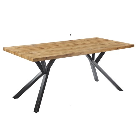 Mesa OLITE 180RT, metal, madera, 180 x 90 cms