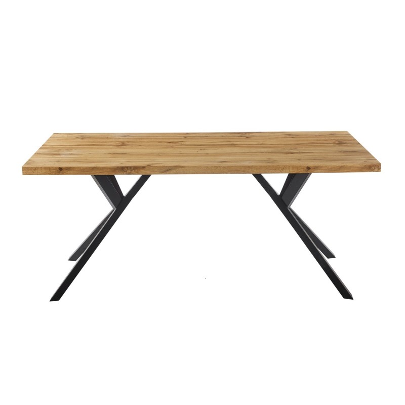 Mesa OLITE 180RT, metal, madera, 180 x 90 cms-1