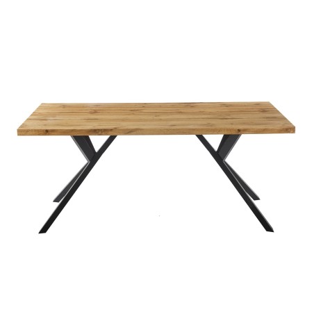 Mesa OLITE 180RT, metal, madera, 180 x 90 cms-1