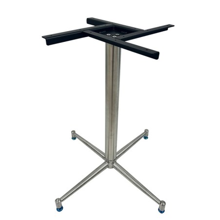 Base de mesa PAUDY, acero inoxidable, base de 63 x 63 cms, altura 72 cms