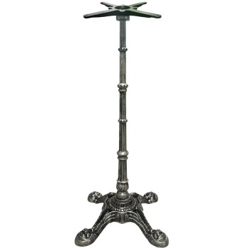 Base de mesa LIVRY 110, alta, fundición, 4 pies, acabado vintage, altura 110 cms