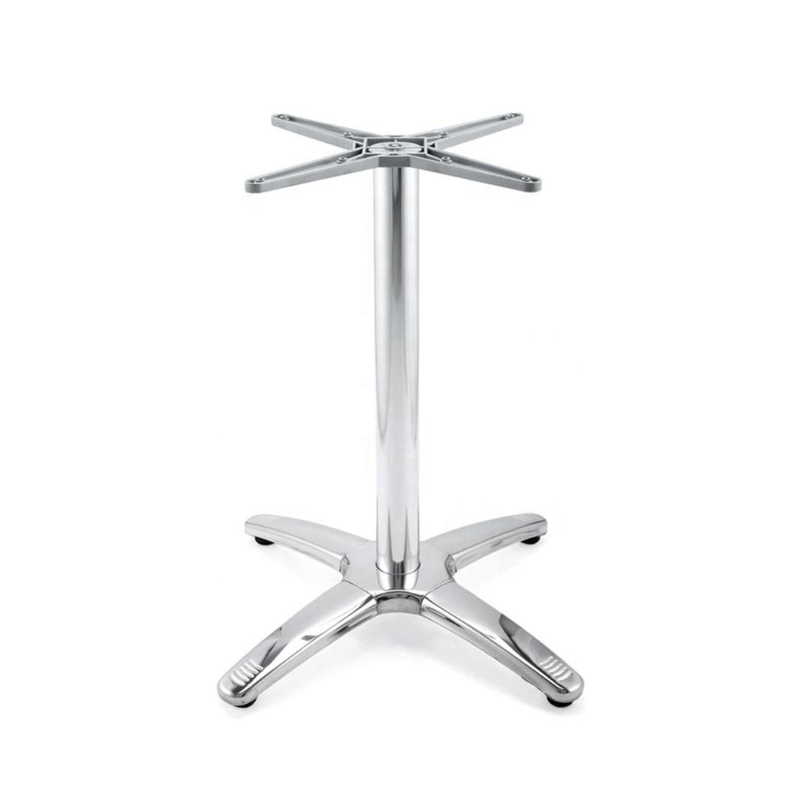 Base de mesa ROMA NEW, 4 brazos, inoxidable y aluminio