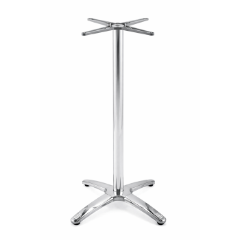 Base de mesa ROMA NEW, alta, 4 brazos, inoxidable y aluminio*