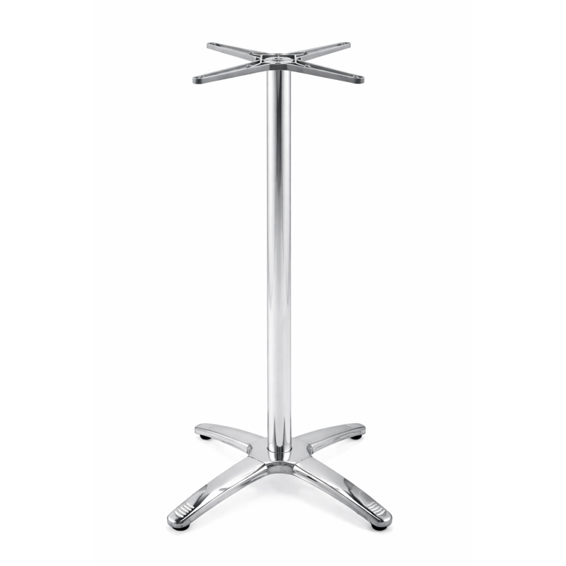 Base de mesa ROMA NEW, alta, 4 brazos, inoxidable y aluminio*
