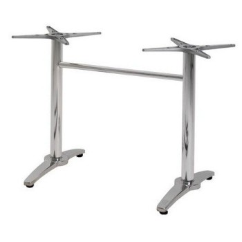 Base de mesa ROMA NEW, rectangular, inoxidable y aluminio*