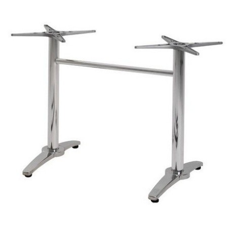 Base de mesa ROMA NEW, rectangular, inoxidable y aluminio*