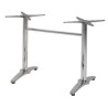 Base de mesa ROMA NEW, rectangular, inoxidable y aluminio*