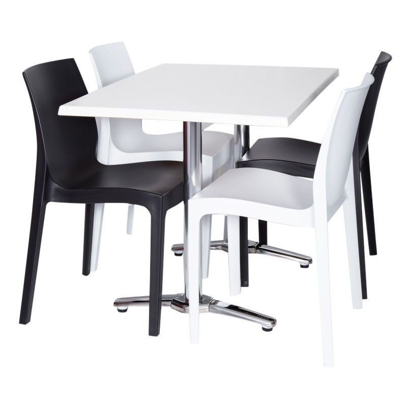 Base de mesa ROMA NEW, rectangular, inoxidable y aluminio*-0