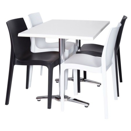 Base de mesa ROMA NEW, rectangular, inoxidable y aluminio*-0