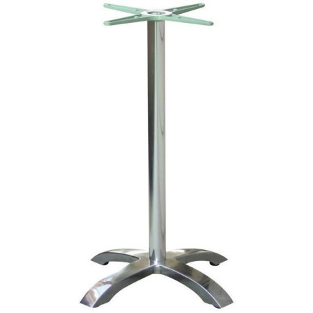 Base de mesa MILAN 110, alta, 4 brazos, aluminio*