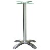 Base de mesa MILAN 110, alta, 4 brazos, aluminio*
