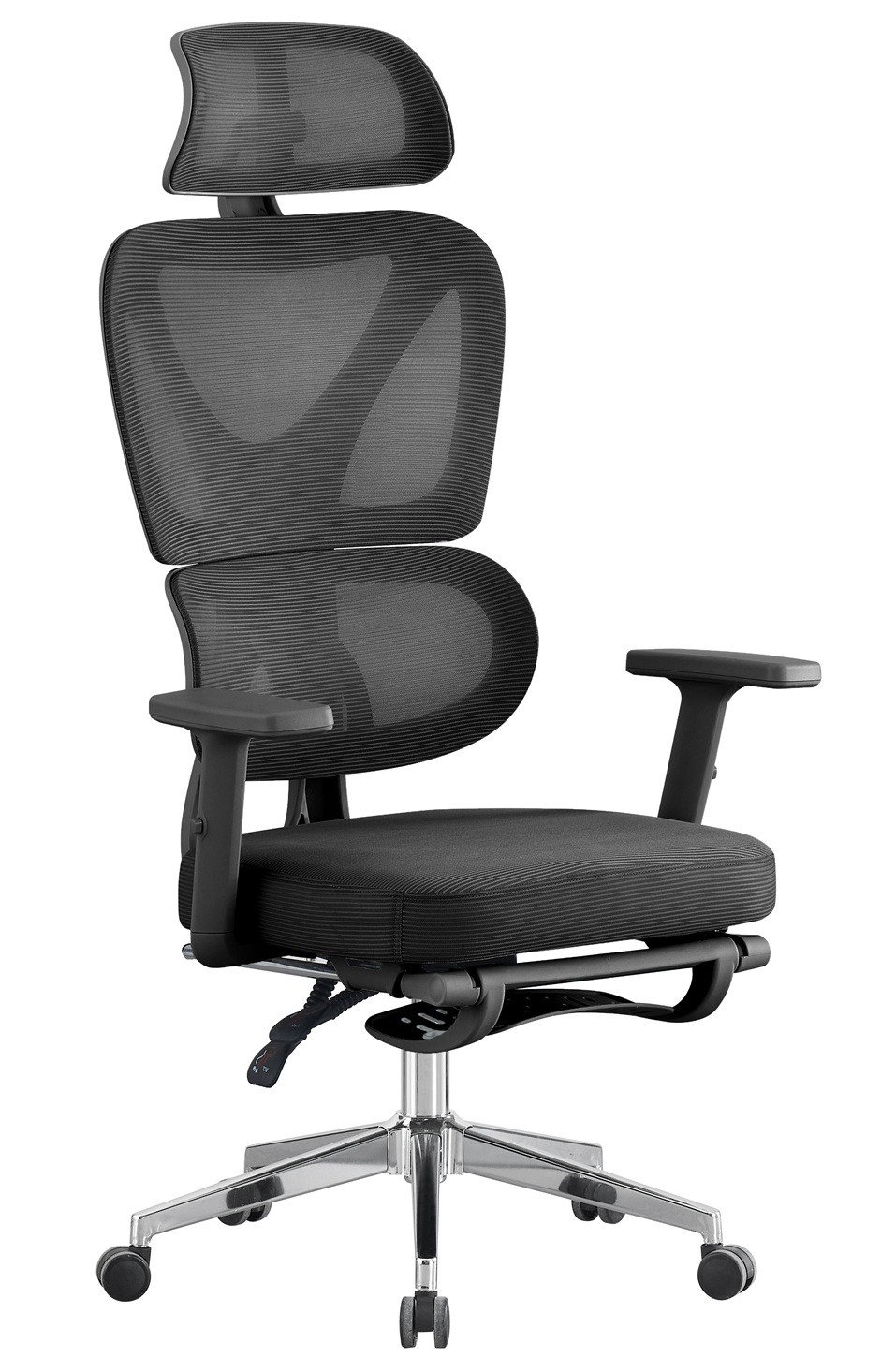 Malla y asiento negro