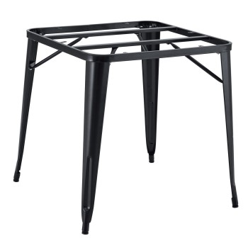 Base de mesa TOL EK, acero, negra, para tapa de 80 x 80 cms