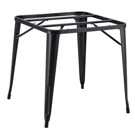 Base de mesa TOL EK, acero, negra, para tapa de 80 x 80 cms