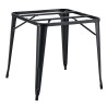 Base de mesa TOL EK, acero, negra, para tapa de 80 x 80 cms