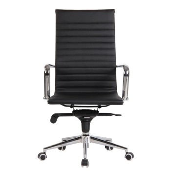 Sillón de oficina ROTERDAM, alto, similpiel negro 2