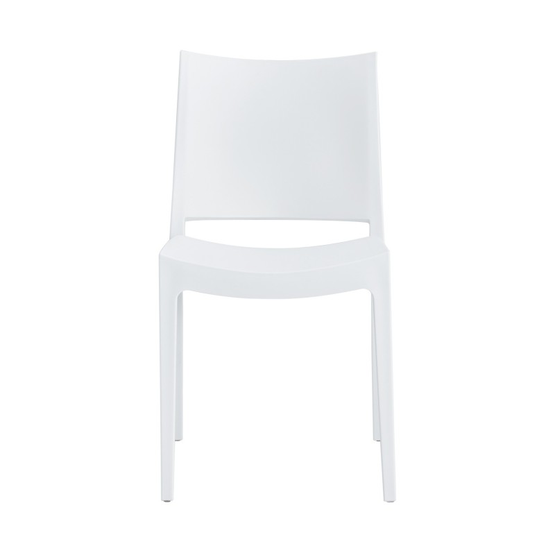 Silla CAPRI, apilable, tratamiento anti UV, polipropileno blanco-0