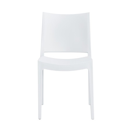 Silla CAPRI, apilable, tratamiento anti UV, polipropileno blanco-0