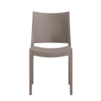 Silla CAPRI, apilable, tratamiento anti UV, polipropileno tórtora 2