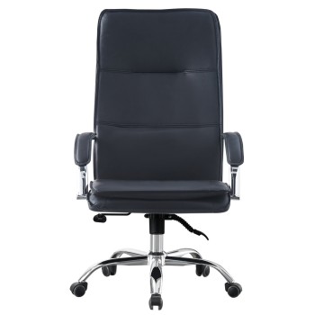 Sillón de oficina NEROTH, alto, mecanismo multifunción, similpiel negra 2