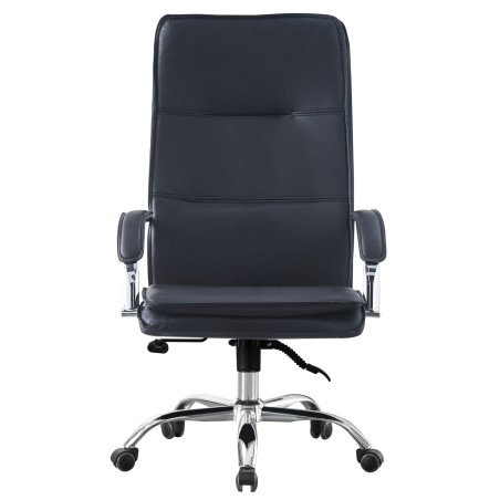 Sillón de oficina NEROTH, alto, mecanismo multifunción, similpiel negra-0
