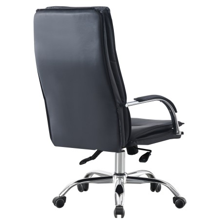 Sillón de oficina NEROTH, alto, mecanismo multifunción, similpiel negra-2