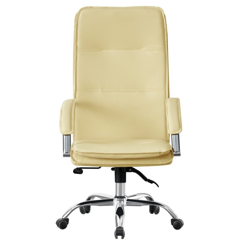 Sillón de oficina NEROTH, alto, mecanismo multifunción, similpiel crema-1