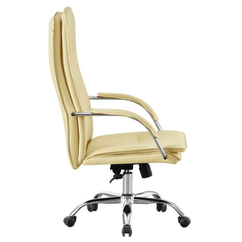 Sillón de oficina NEROTH, alto, mecanismo multifunción, similpiel crema-2