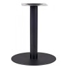 Base de mesa BOMBAY 60, tubo redondo, negra, base de acero de 8 mm. 60 cms de diámetro, altura 72 cms