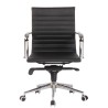 Sillón de oficina ROTERDAM, giratorio, similpiel negra