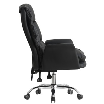 Sillón de oficina MAINZ, alto, giratorio, similpiel negra 2