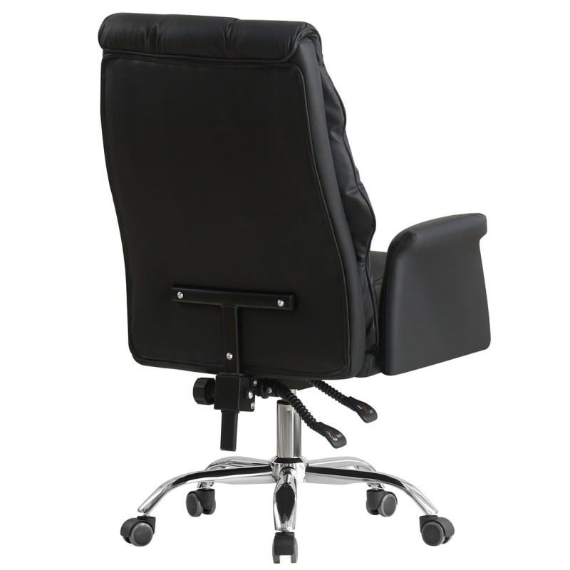 Sillón de oficina MAINZ, alto, giratorio, similpiel negra-2