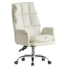 Sillón de oficina MAINZ, alto, giratorio, similpiel blanco roto