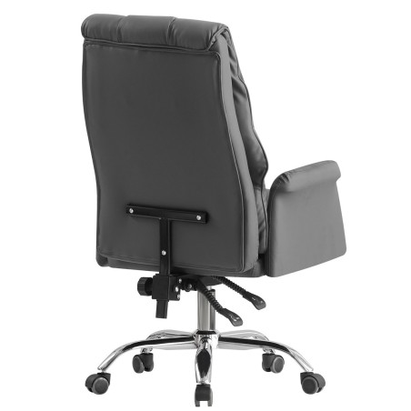Sillón de oficina MAINZ, alto, giratorio, similpiel gris-3