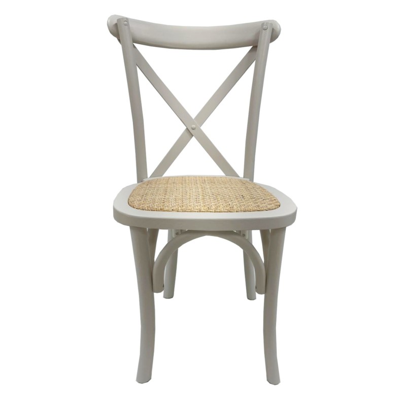 Silla CROSS SX, madera de haya, blanca, asiento de ratán-1