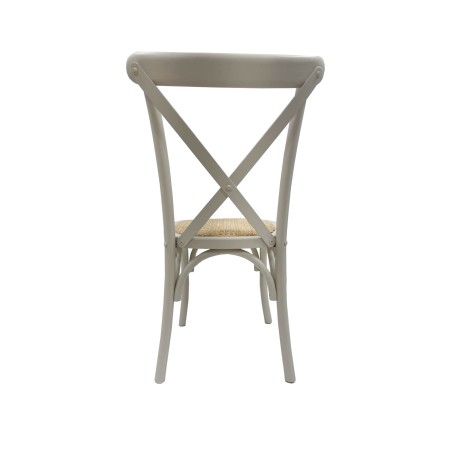 Silla CROSS SX, madera de haya, blanca, asiento de ratán-2